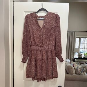 Lush Plum Floral Dress